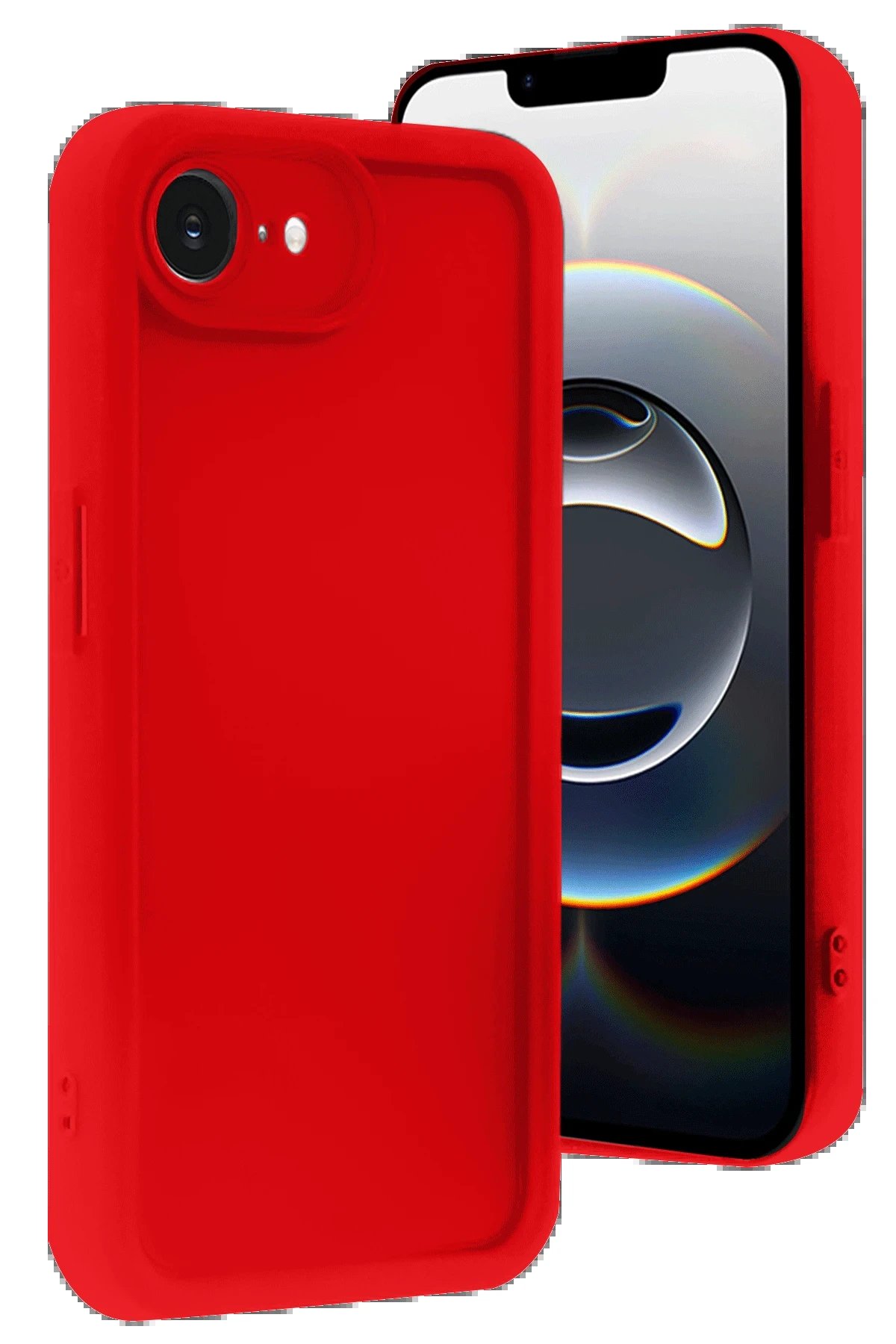 Newface iPhone 16E Kılıf Viera Silikon - Kırmızı