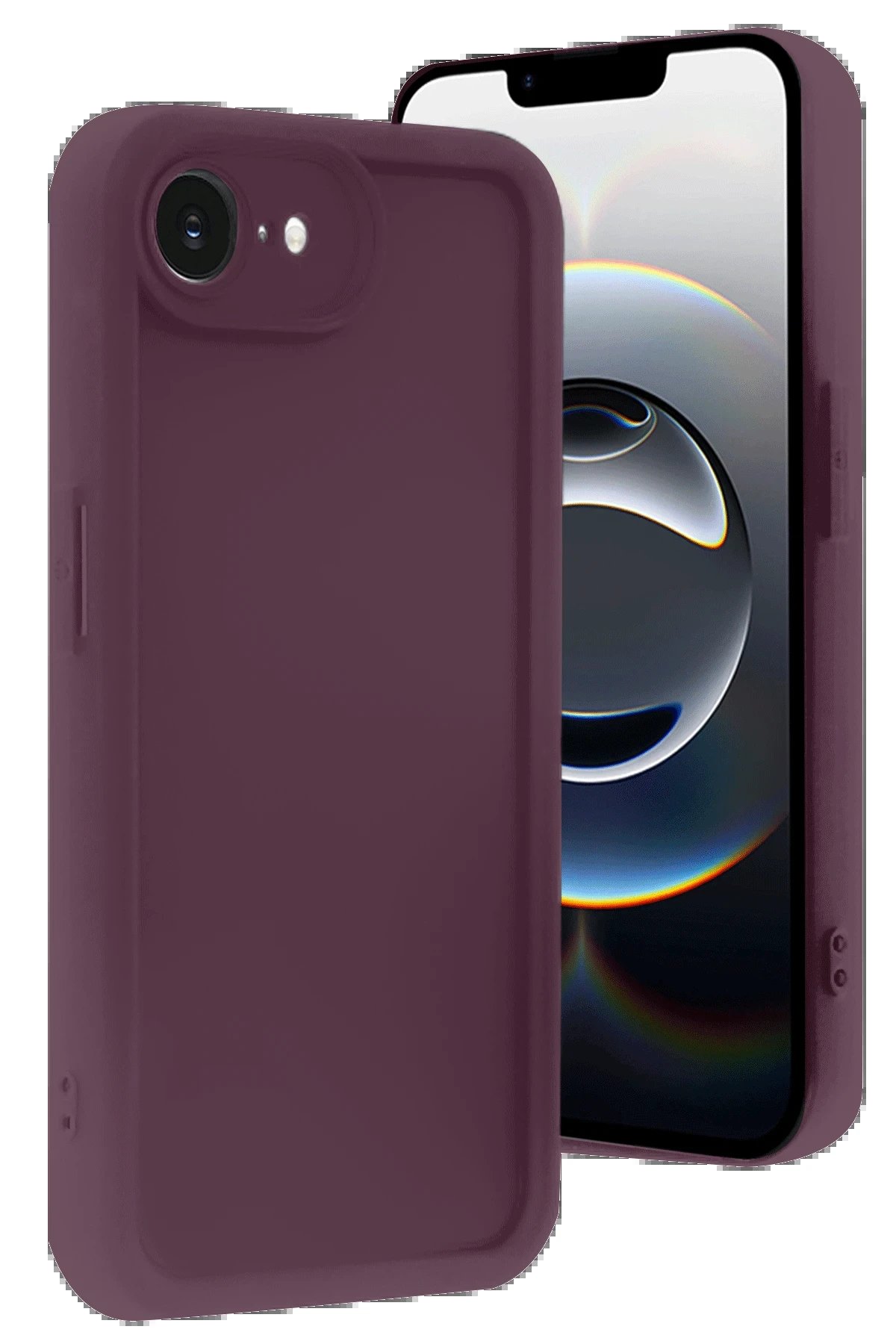 Newface iPhone 16E Kılıf Viera Silikon - Mürdüm