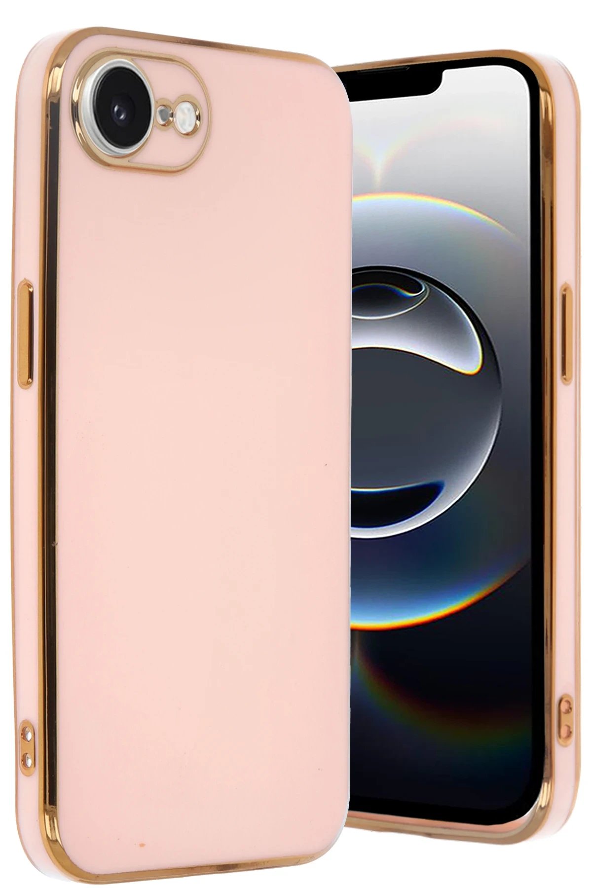 Newface iPhone 16E Kılıf Volet Silikon - Pembe