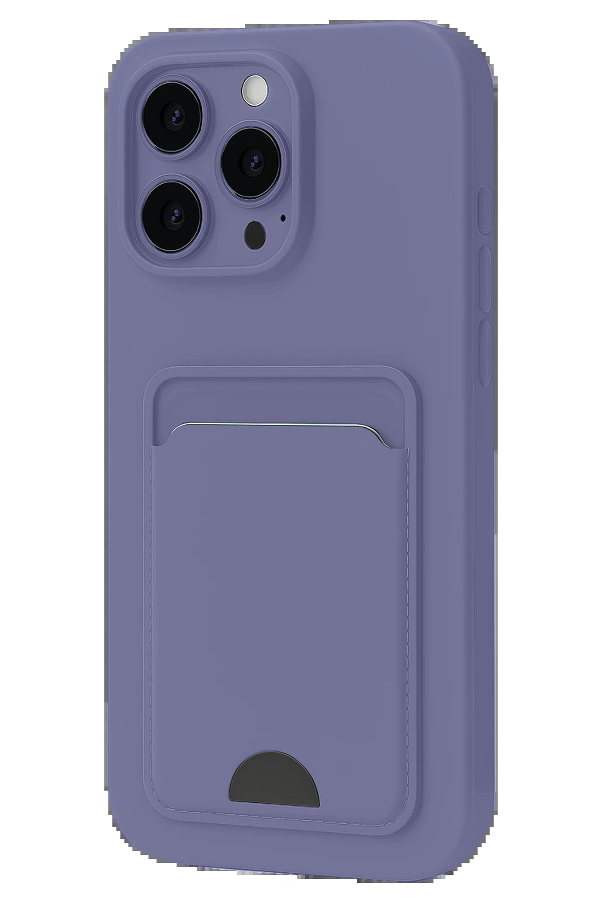 Newface iPhone 16 Plus Kılıf Kelvin Kartvizitli Silikon - Lila