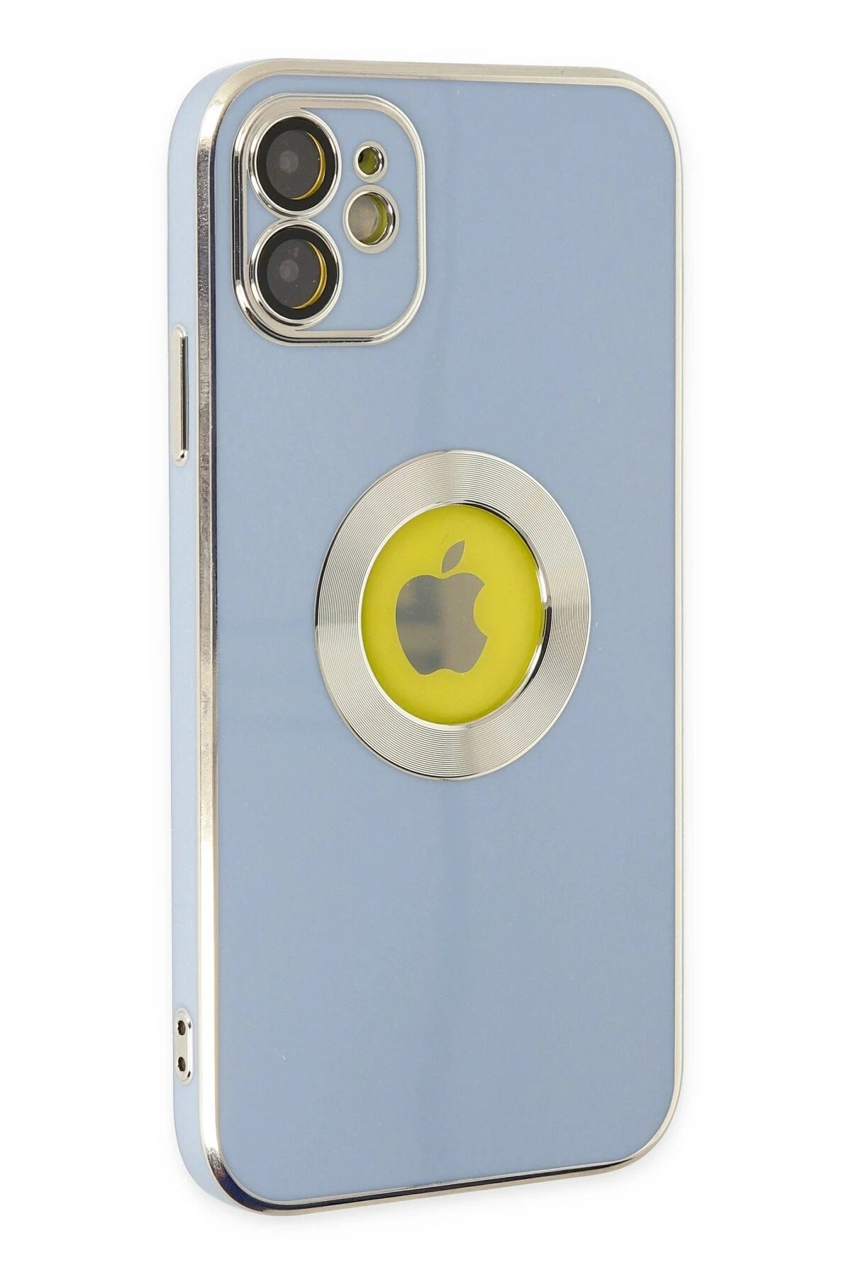 Newface iPhone 12 Kılıf Store Silikon - Sierra Blue