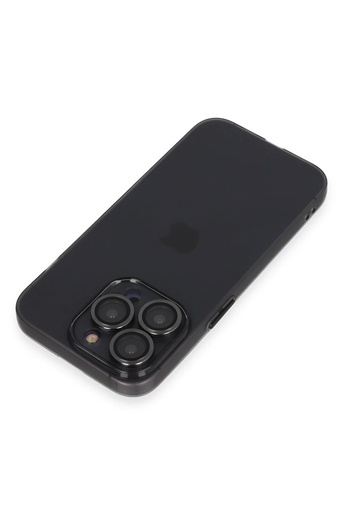 Newface iPhone 13 Pro Kılıf Luko Lens Silikon - Siyah