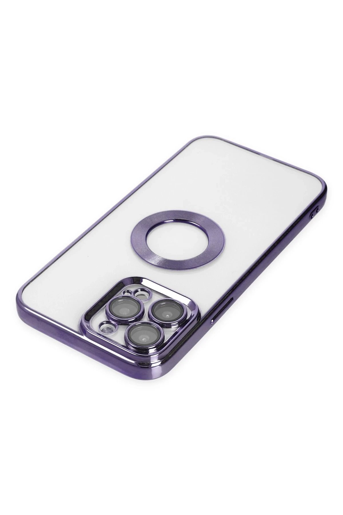 Newface iPhone 14 Pro Max Kılıf Slot Silikon - Mor