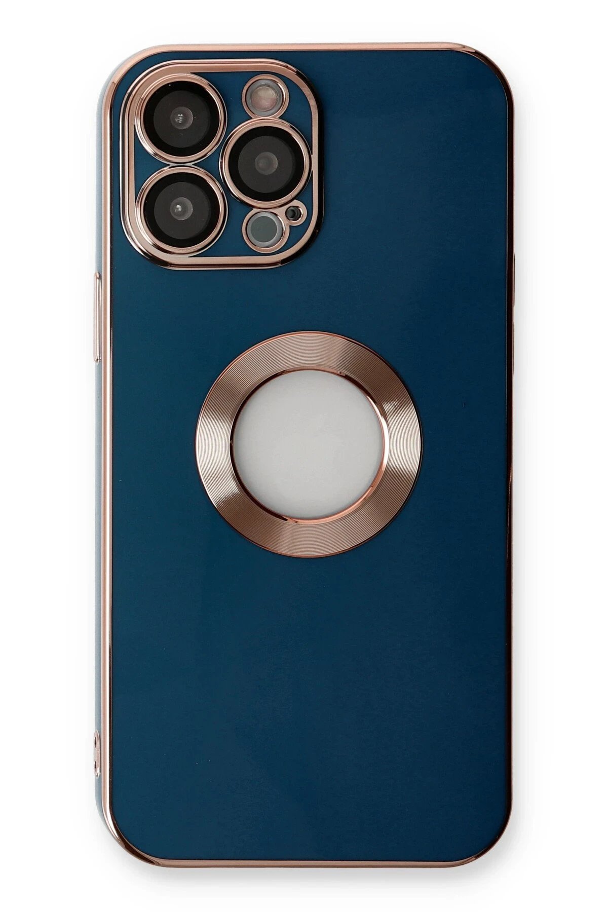 Newface iPhone 14 Pro Max Kılıf Store Silikon - Mavi