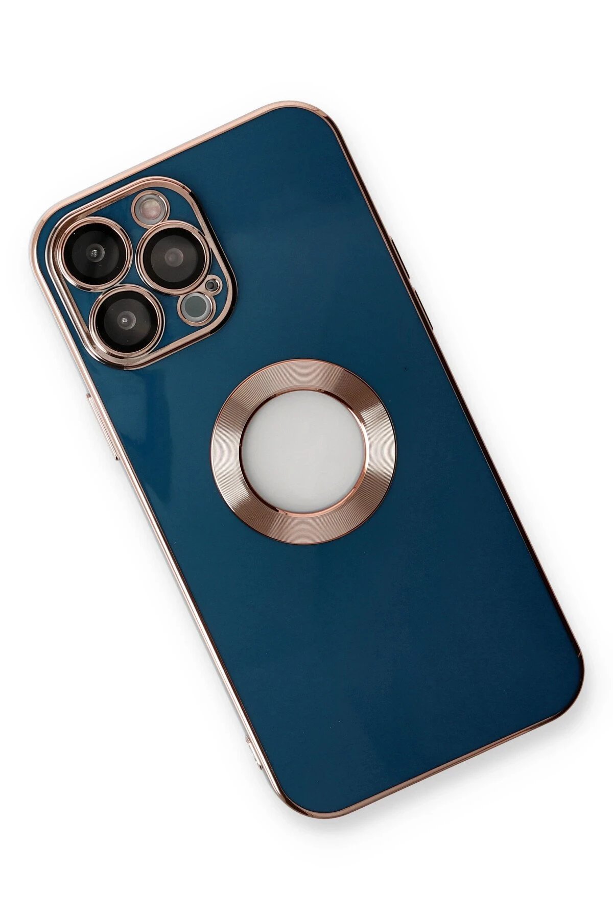 Newface iPhone 14 Pro Max Kılıf Store Silikon - Mavi