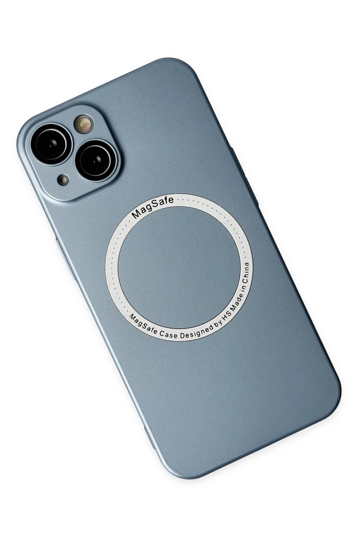 Newface iPhone 14 Plus Kılıf Jack Magneticsafe Lens Silikon - Sierra Blue