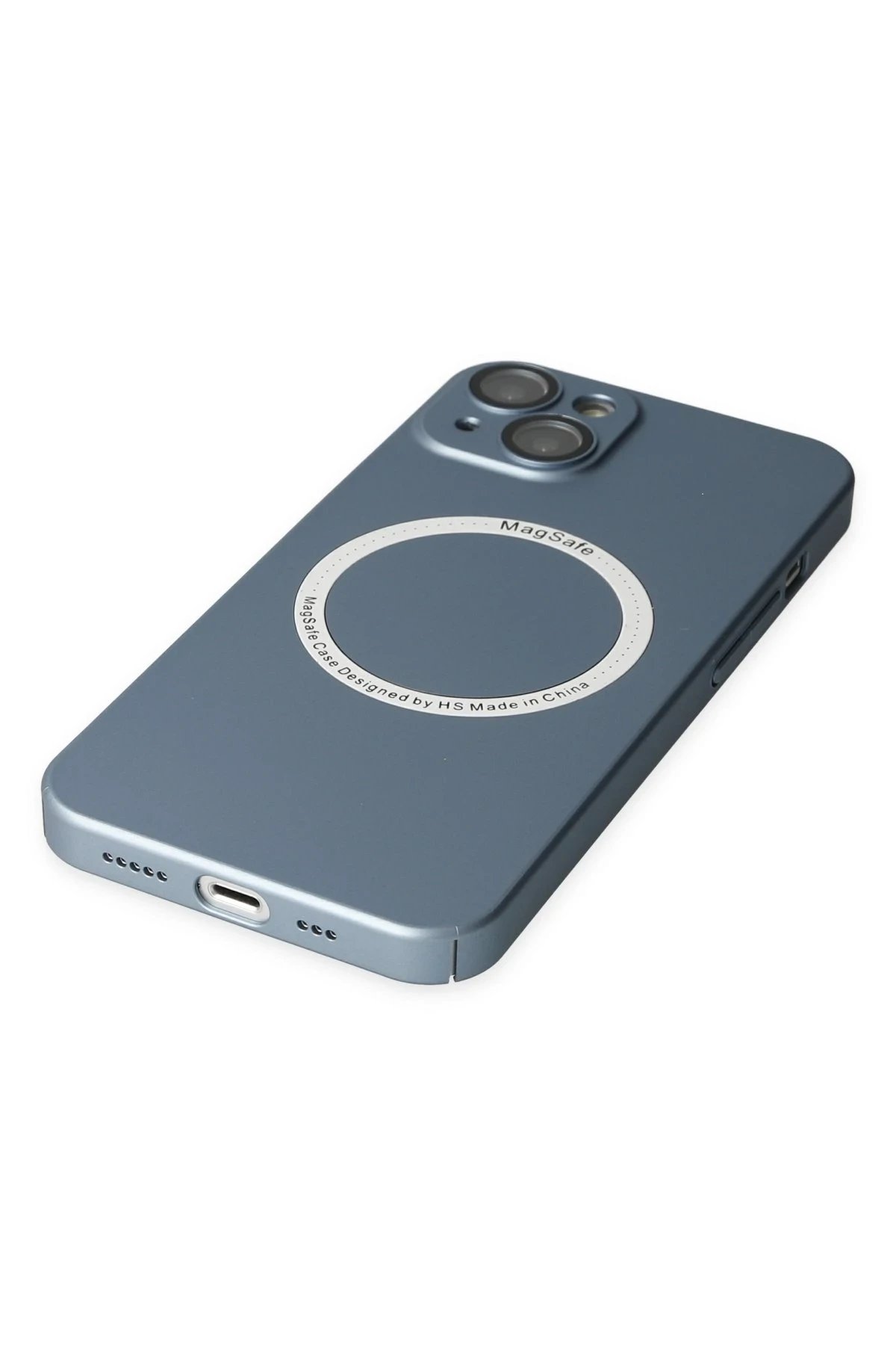 Newface iPhone 14 Plus Kılıf Jack Magneticsafe Lens Silikon - Sierra Blue