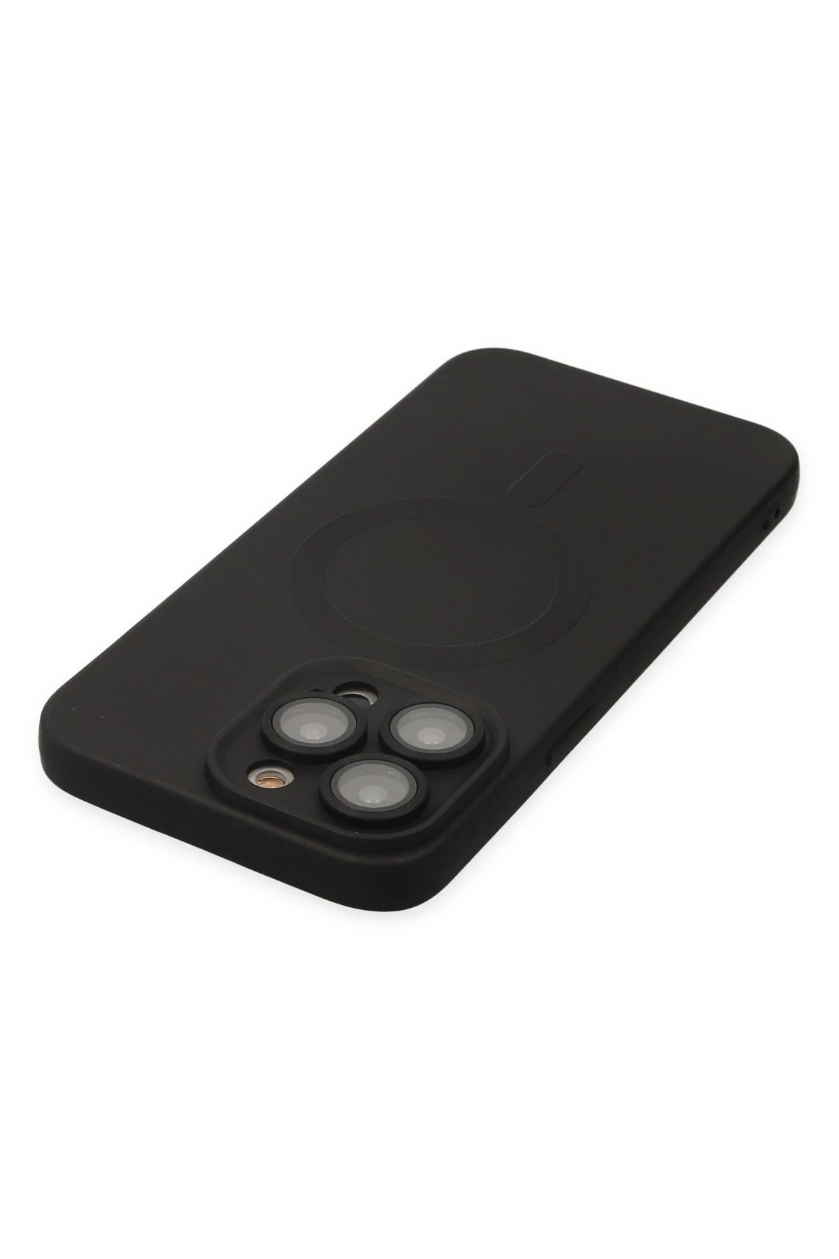Newface iPhone 13 Pro Kılıf Moshi Lens Magneticsafe Silikon - Siyah