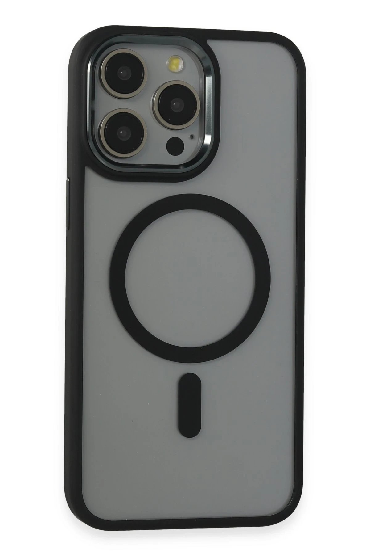 Newface iPhone 15 Pro Max Kılıf Room Magneticsafe Silikon - Siyah