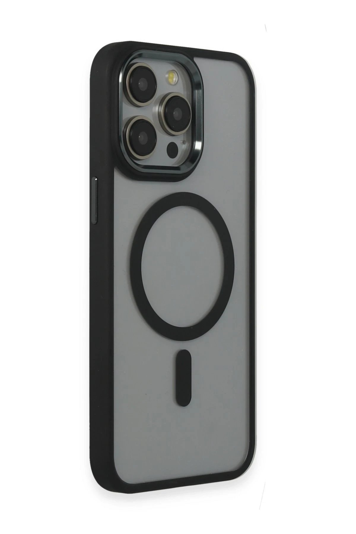 Newface iPhone 15 Pro Max Kılıf Room Magneticsafe Silikon - Siyah