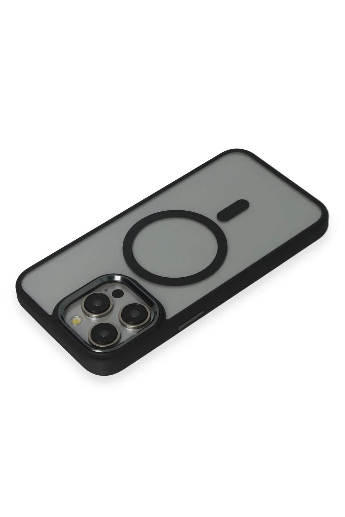 Newface iPhone 15 Pro Max Kılıf Room Magneticsafe Silikon - Siyah