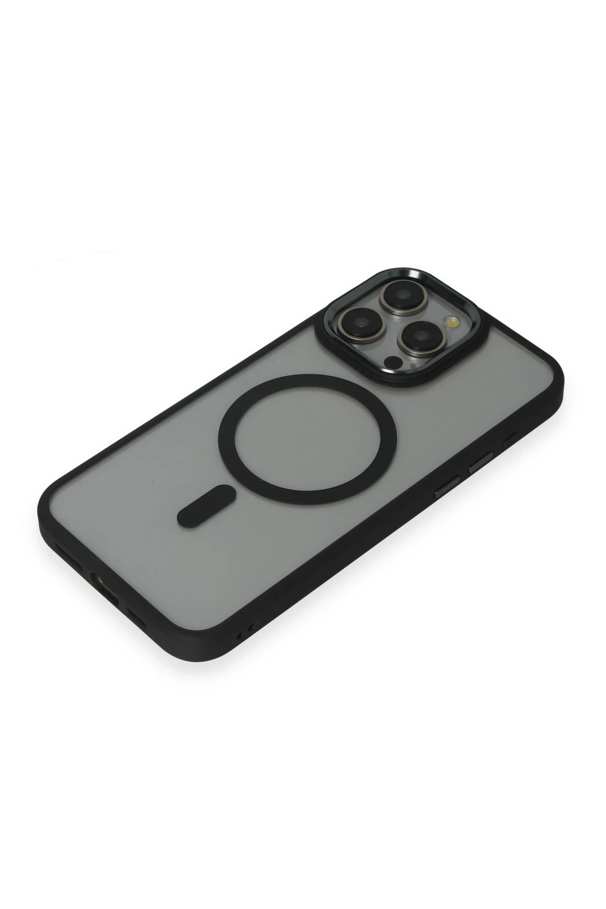 Newface iPhone 15 Pro Max Kılıf Room Magneticsafe Silikon - Siyah