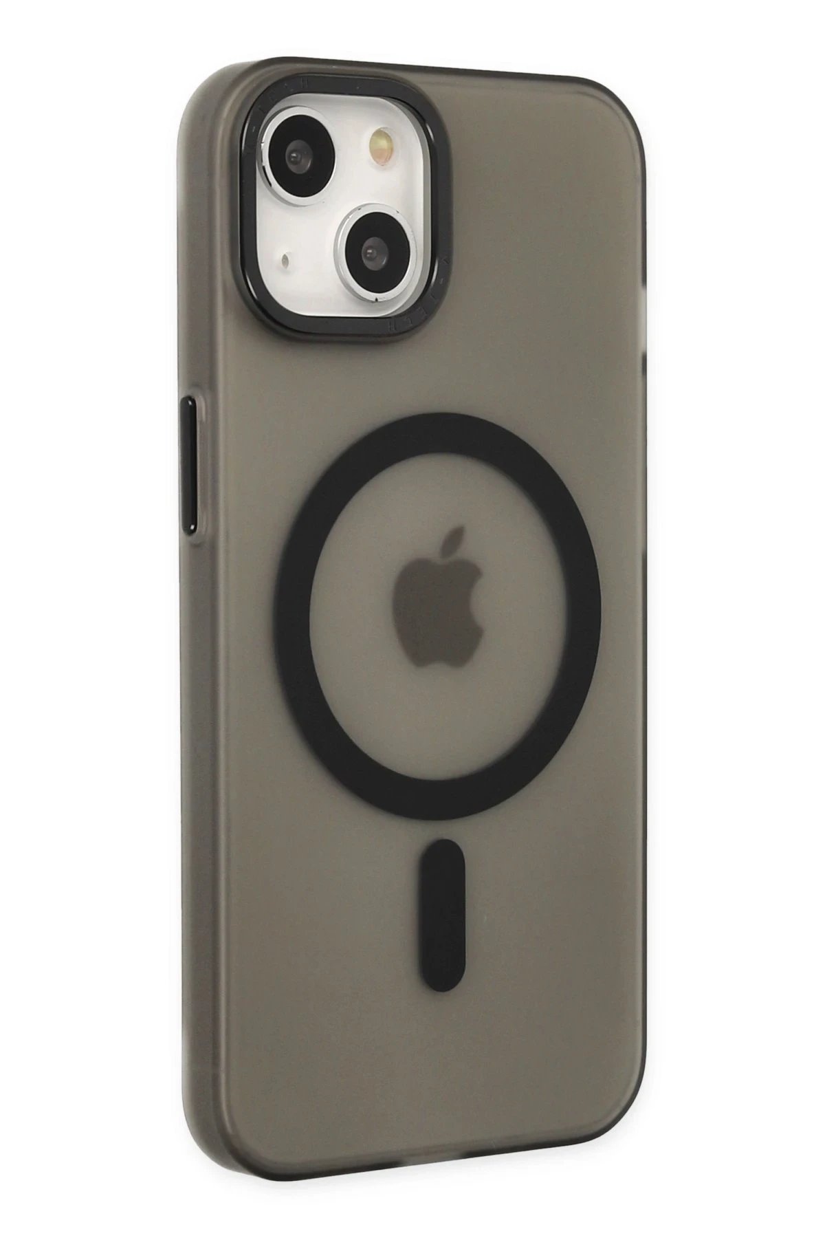 Newface iPhone 15 Kılıf Lodos Magneticsafe Mat Kapak - Siyah