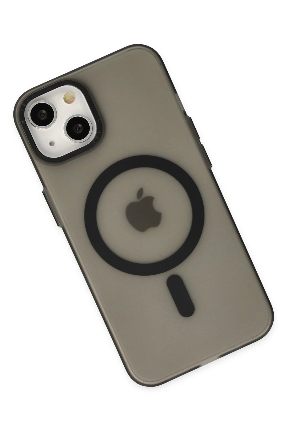 Newface iPhone 15 Kılıf Lodos Magneticsafe Mat Kapak - Siyah