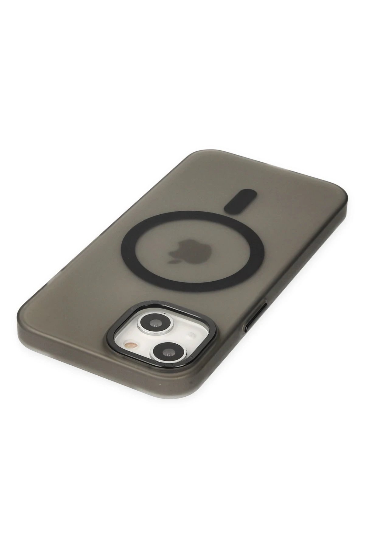 Newface iPhone 15 Kılıf Lodos Magneticsafe Mat Kapak - Siyah