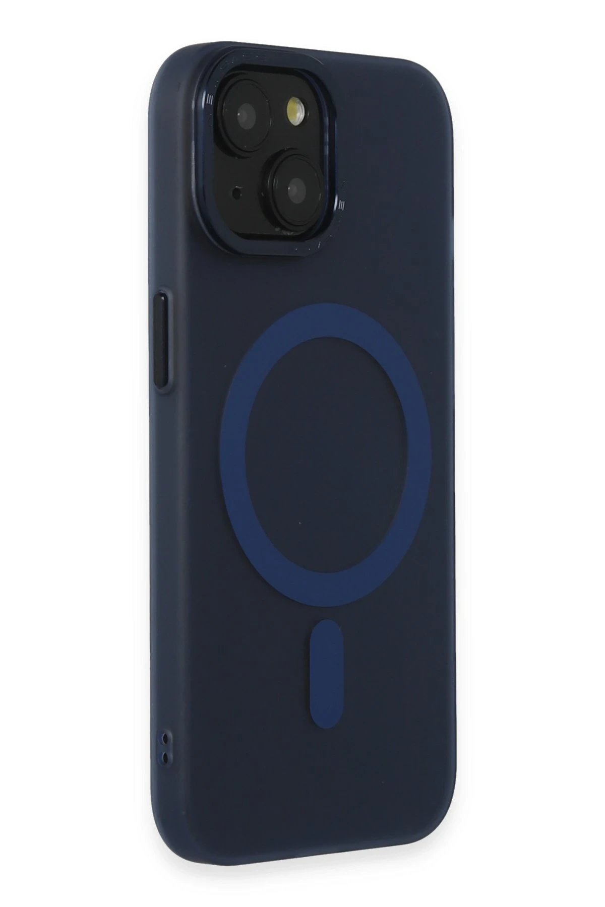 Newface iPhone 15 Kılıf Lodos Magneticsafe Mat Kapak - Mavi