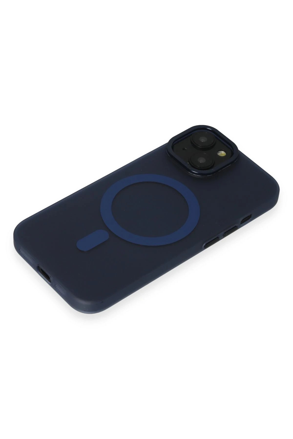 Newface iPhone 15 Kılıf Lodos Magneticsafe Mat Kapak - Mavi