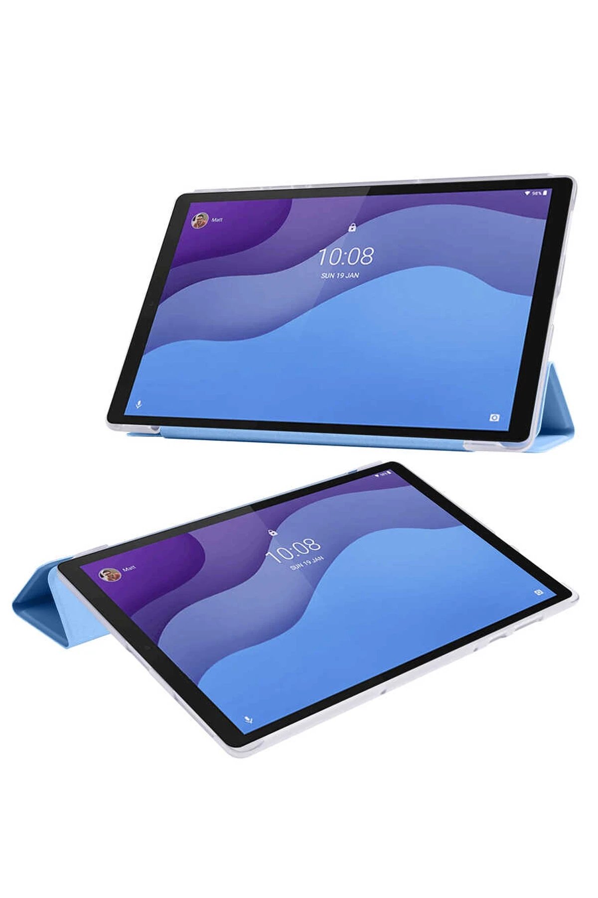 Newface Lenovo M10 HD X306F Kılıf Tablet Smart Kılıf - Lacivert