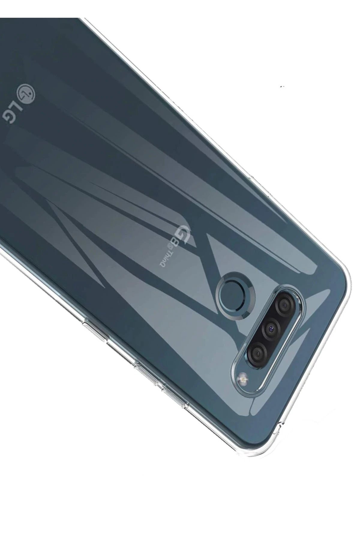 Newface LG K61 Kılıf Lüx Şeffaf Silikon - Şeffaf