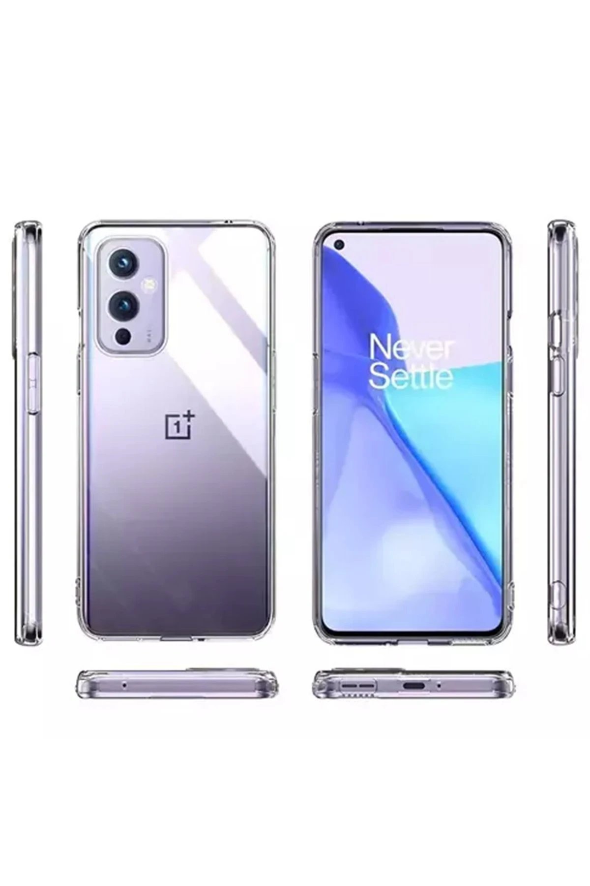 Newface One Plus 9 Kılıf Lüx Şeffaf Silikon