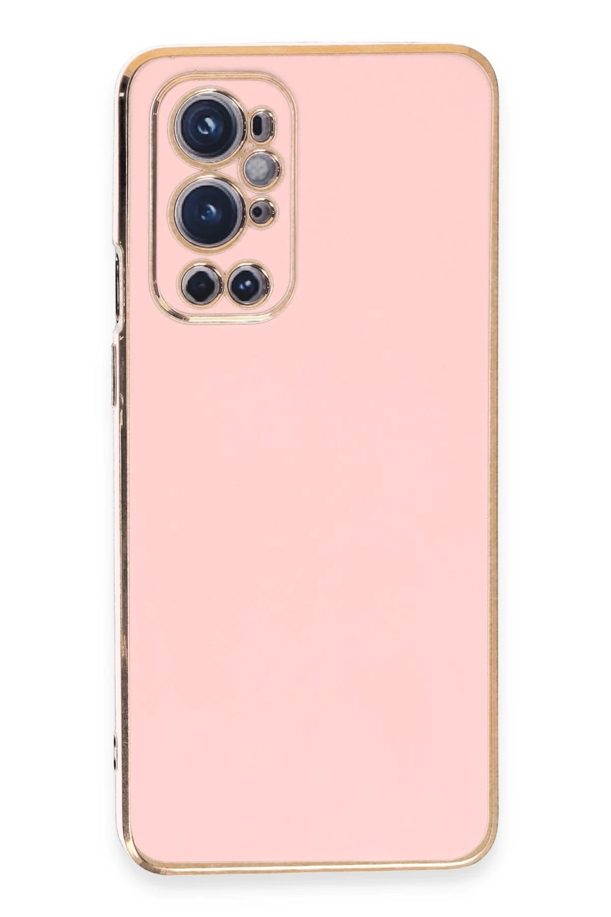 Newface One Plus 9 Pro Kılıf Volet Silikon - Pembe