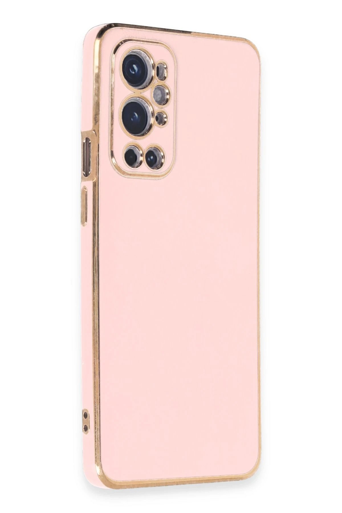 Newface One Plus 9 Pro Kılıf Volet Silikon - Pembe