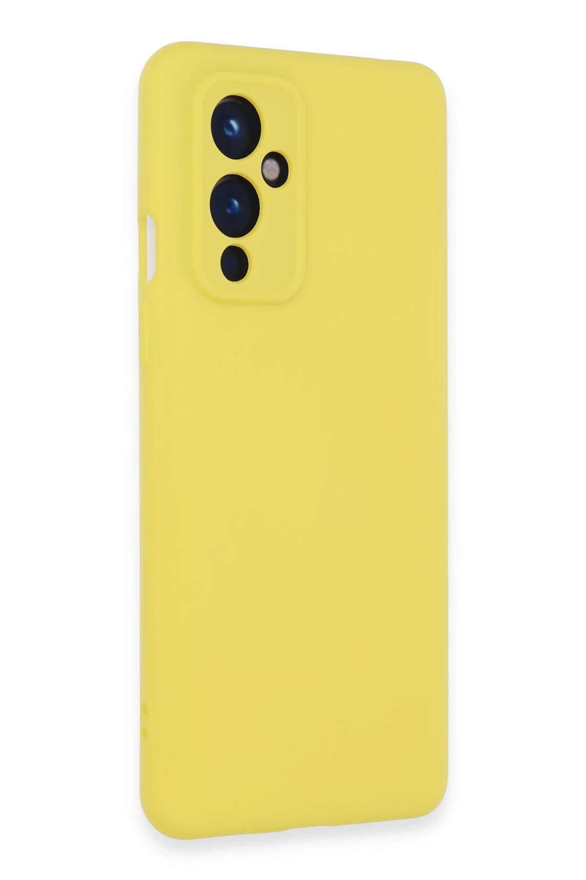 Newface One Plus 9 Kılıf Nano içi Kadife Silikon - Sarı