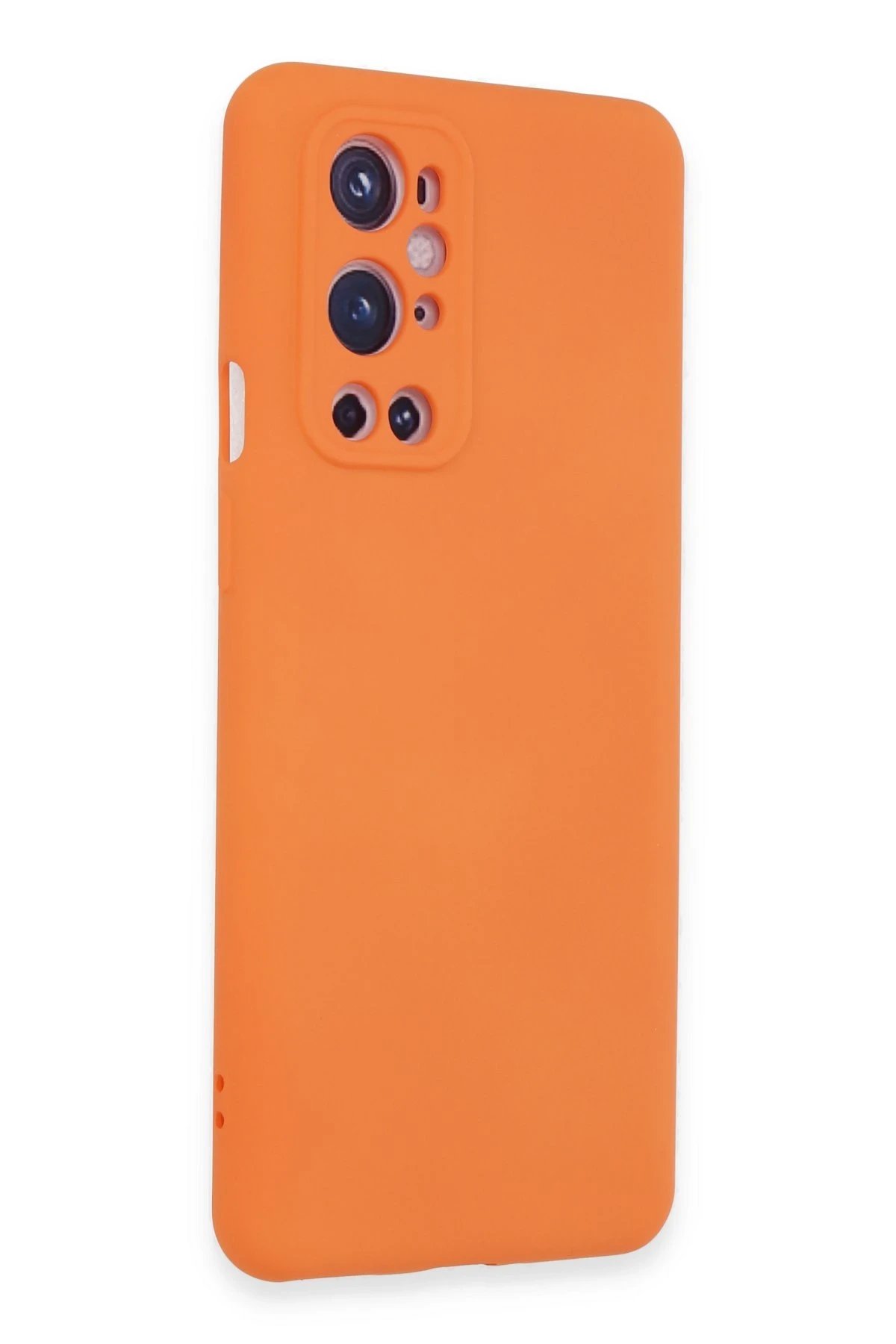 Newface One Plus 9 Pro Kılıf Nano içi Kadife Silikon - Turuncu