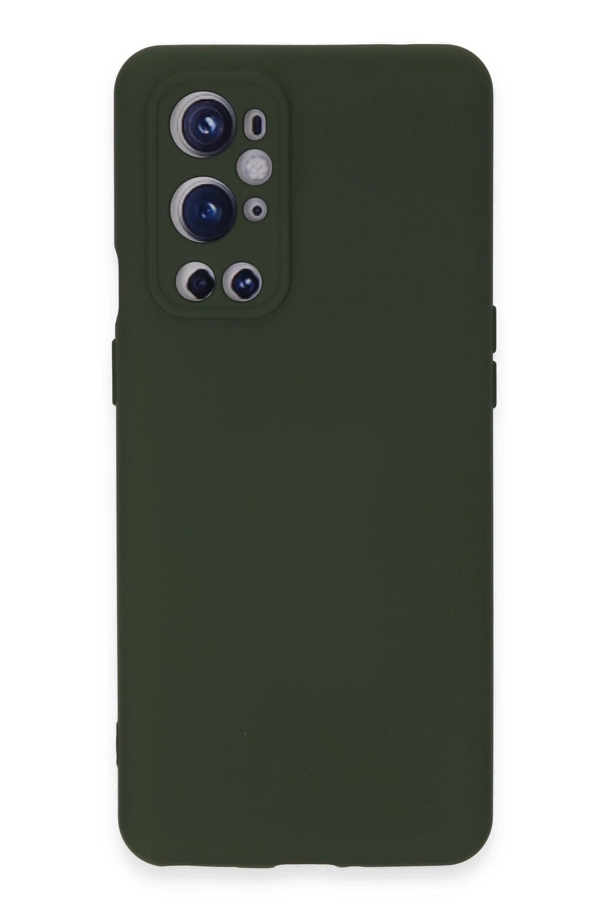 Newface One Plus 9 Pro Kılıf Nano içi Kadife Silikon - Koyu Yeşil