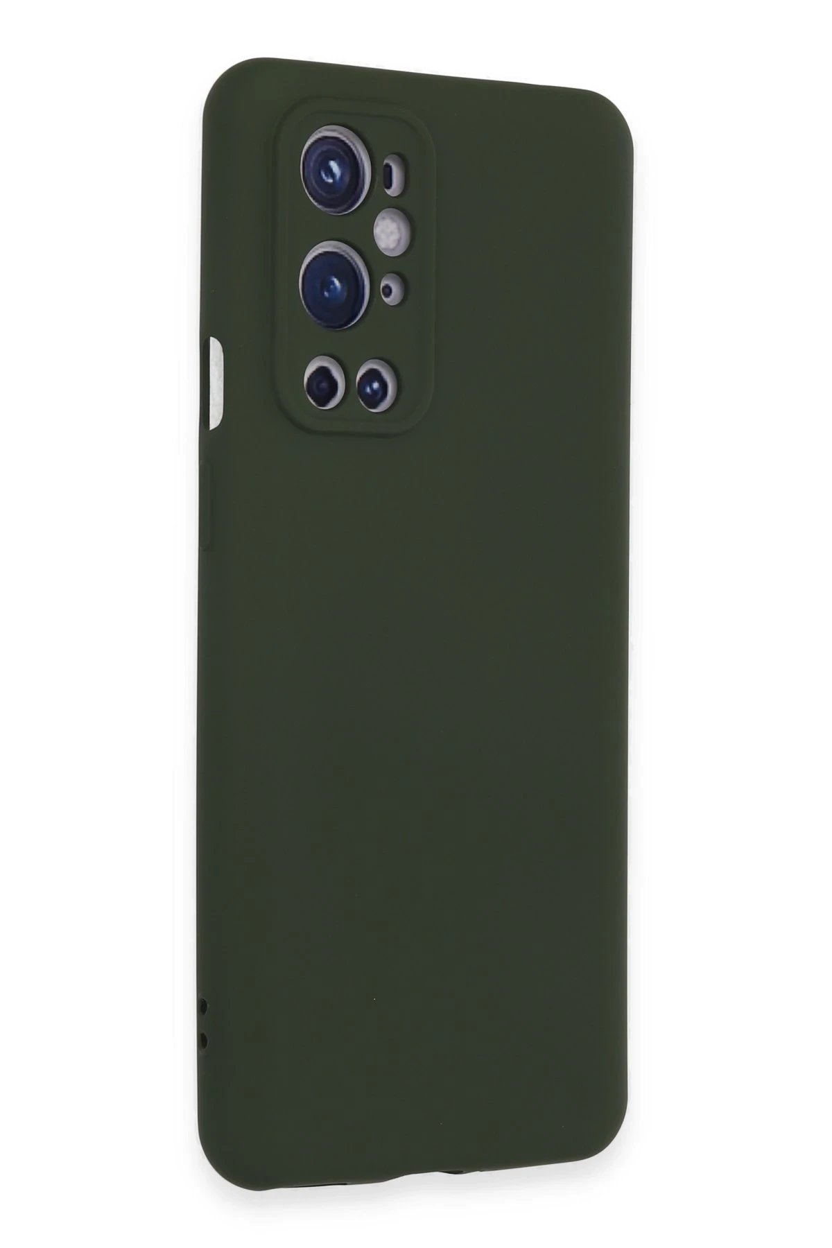 Newface One Plus 9 Pro Kılıf Nano içi Kadife Silikon - Koyu Yeşil