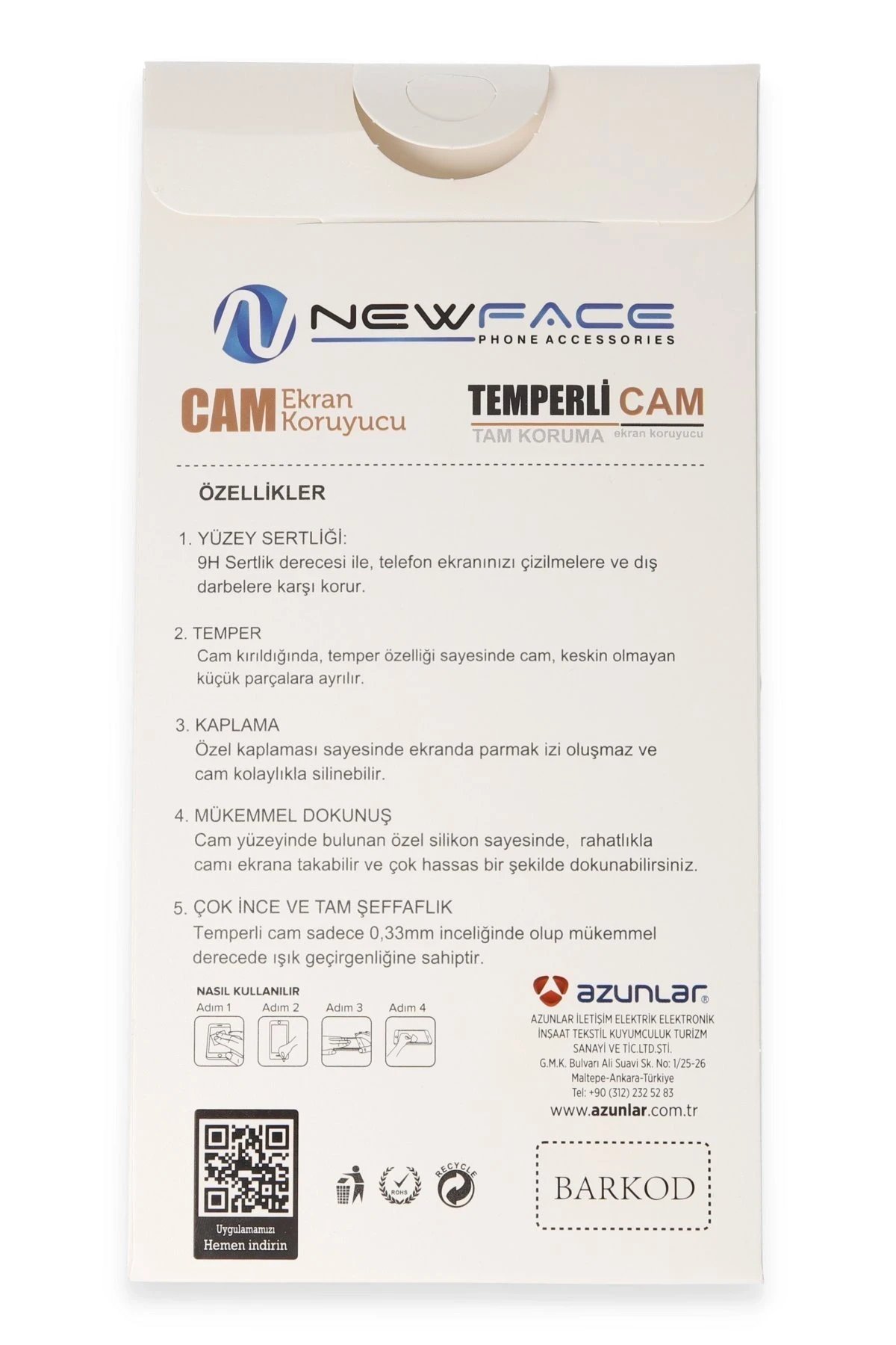 Newface Oppo Reno 11F 3D Antistatik Hayalet Cam Ekran Koruyucu