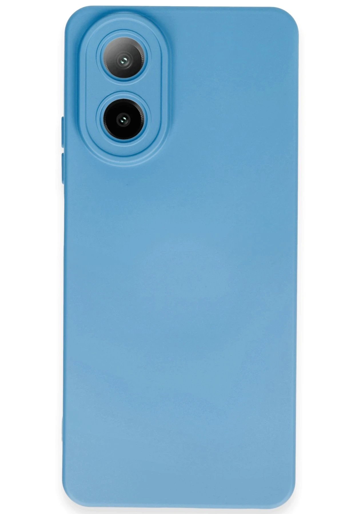 Newface Oppo A38 Kılıf Nano içi Kadife Silikon - Mavi