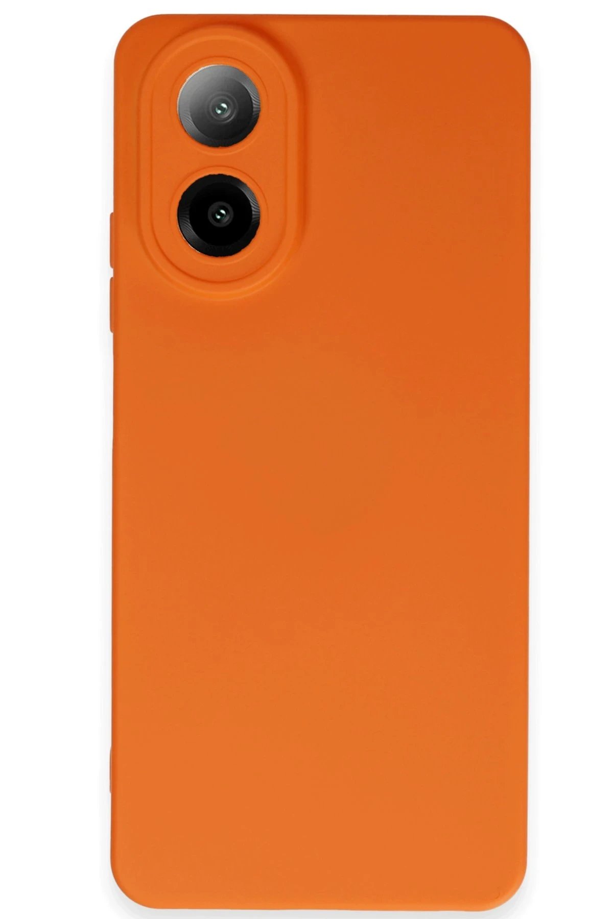 Newface Oppo A38 Kılıf Nano içi Kadife Silikon - Turuncu