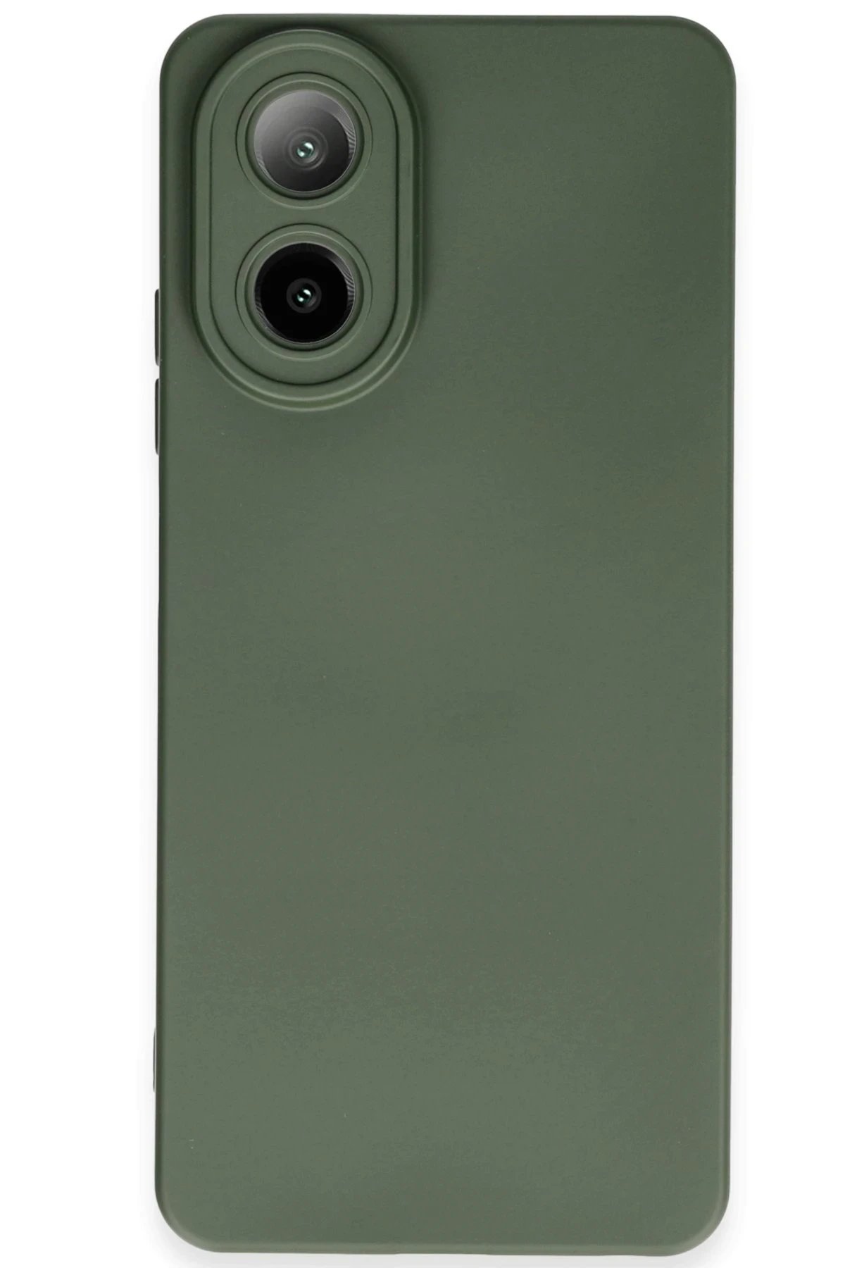 Newface Oppo A38 Kılıf Nano içi Kadife Silikon - Koyu Yeşil