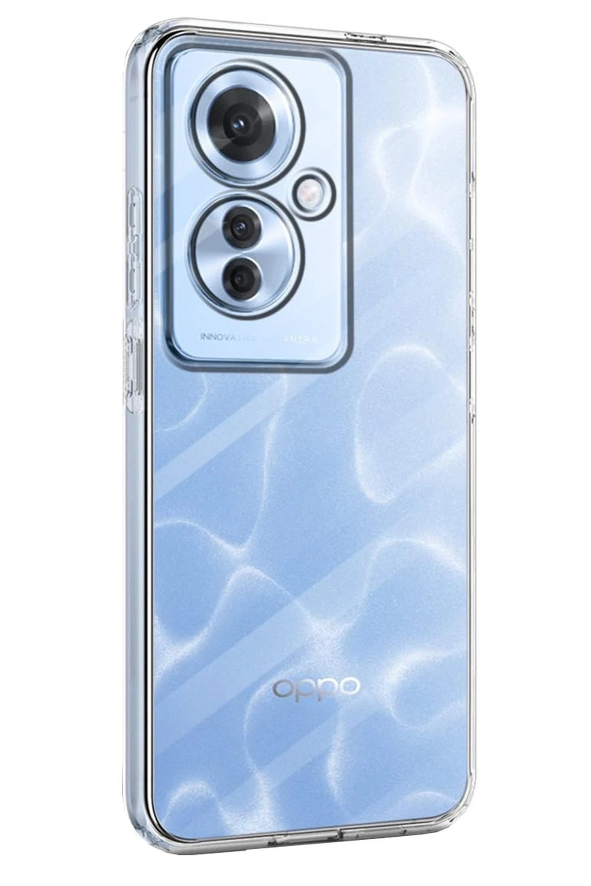 Newface Oppo Reno 11F Kılıf Lüx Şeffaf Silikon