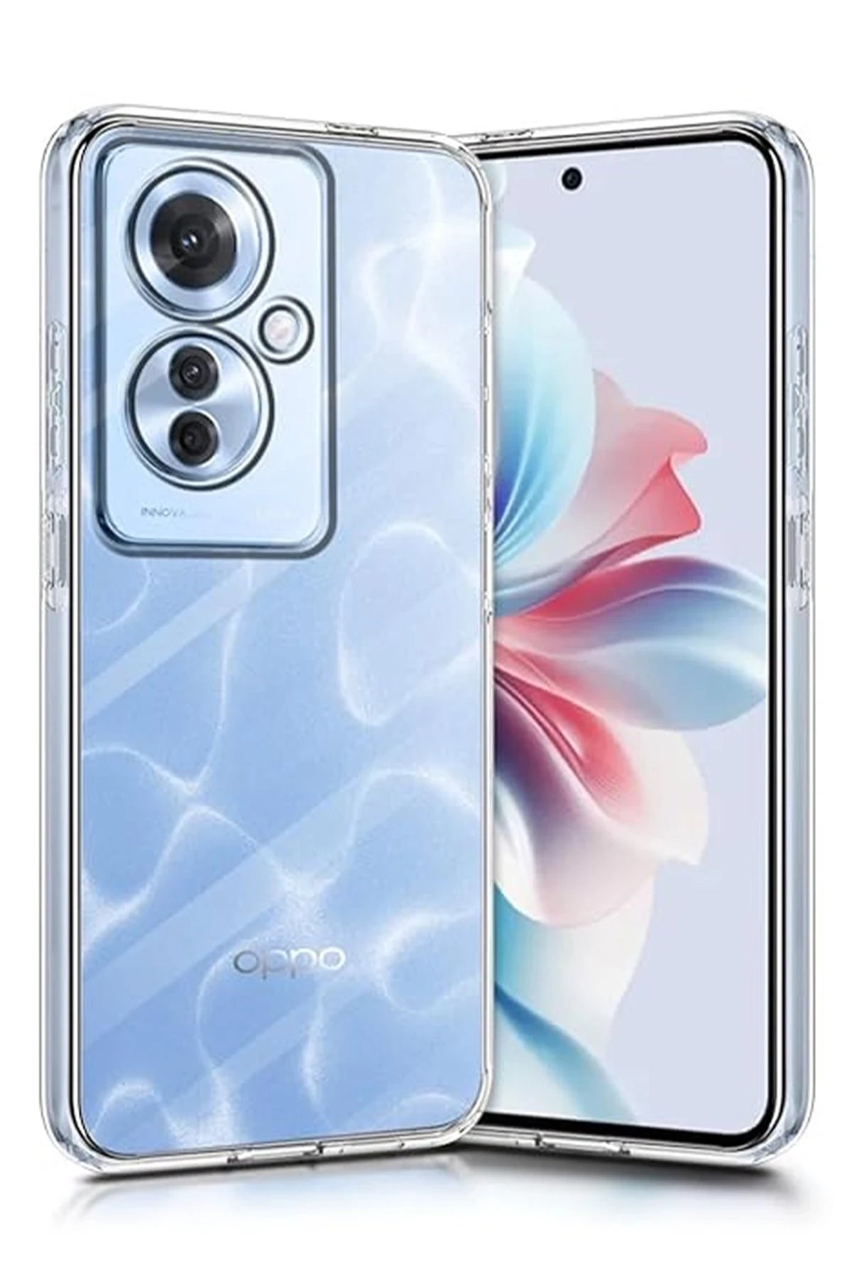 Newface Oppo Reno 11F Kılıf Lüx Şeffaf Silikon
