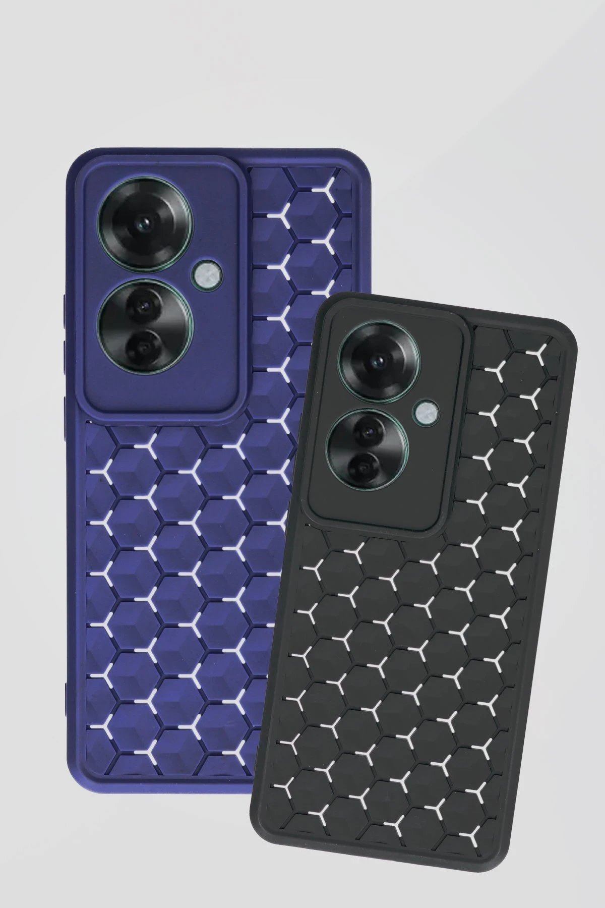 Newface Oppo Reno 11F Kılıf Petek Silikon Kapak - Kırmızı