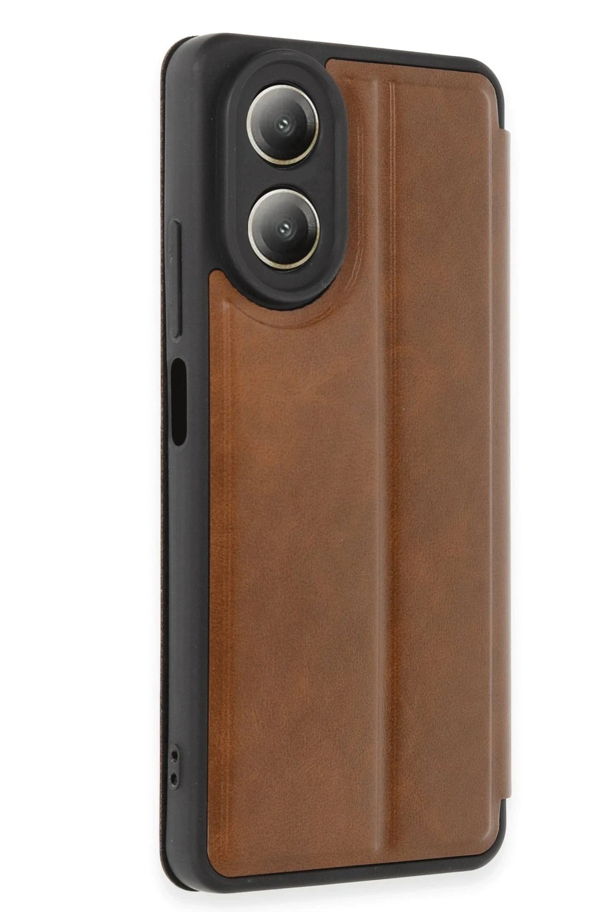 Newface Oppo A38 Kılıf Flip Cover - Taba