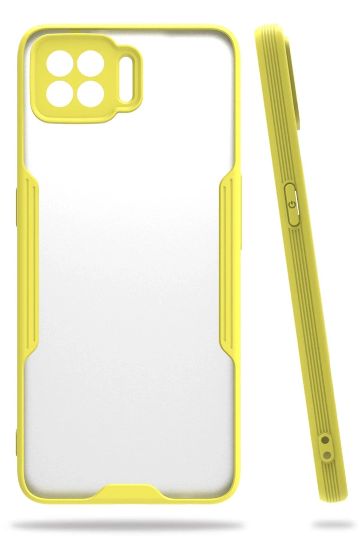 Newface Oppo A73 Kılıf Platin Silikon - Sarı