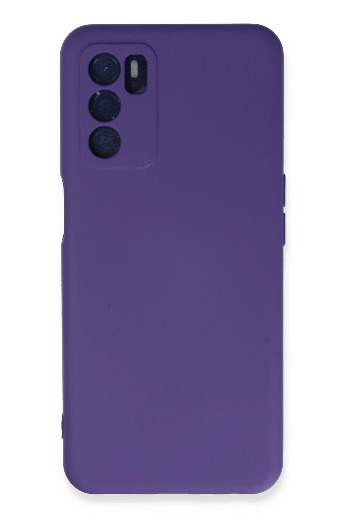 Newface Oppo A16 Kılıf Nano içi Kadife Silikon - Mor