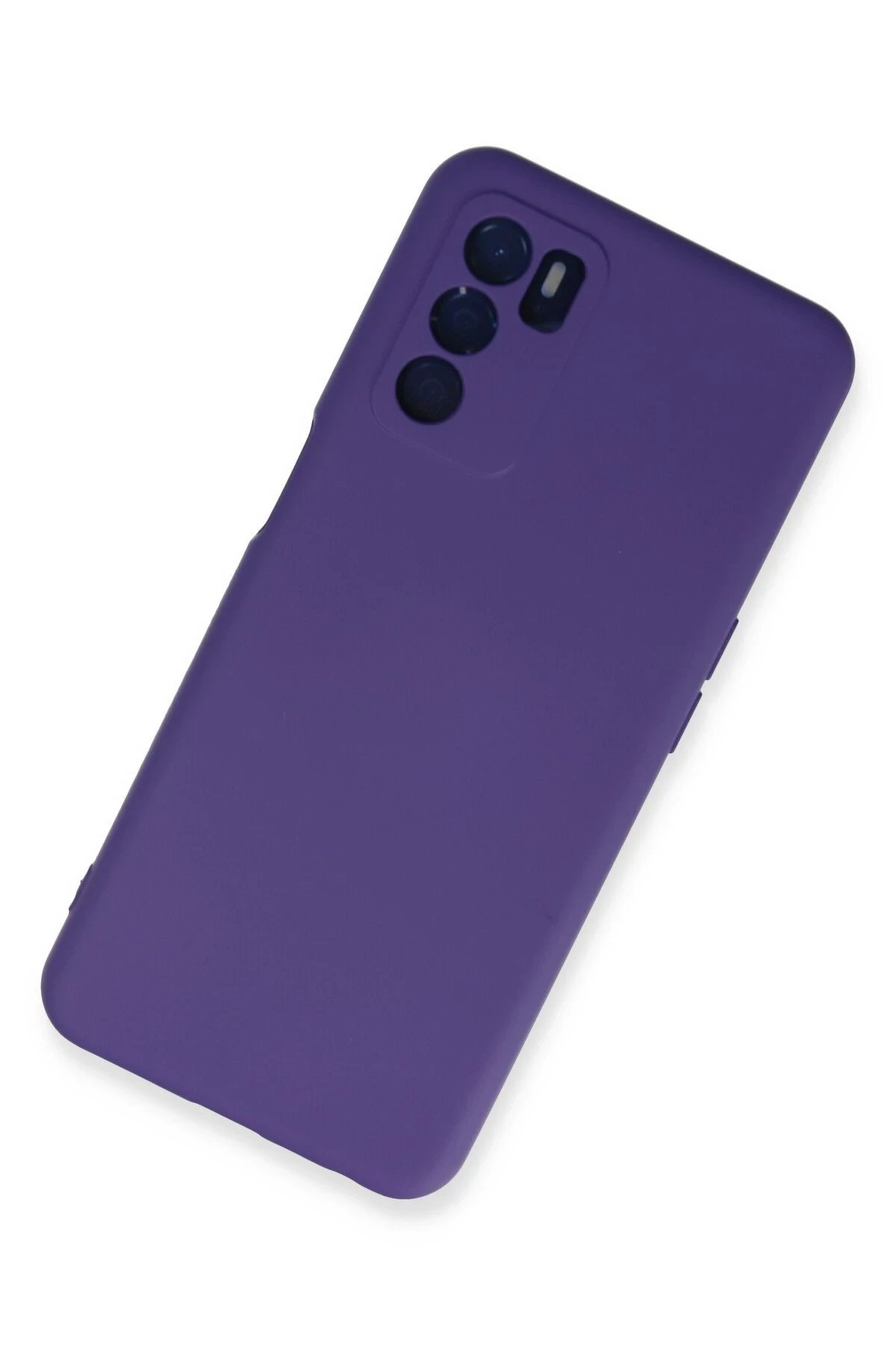 Newface Oppo A16 Kılıf Nano içi Kadife Silikon - Mor