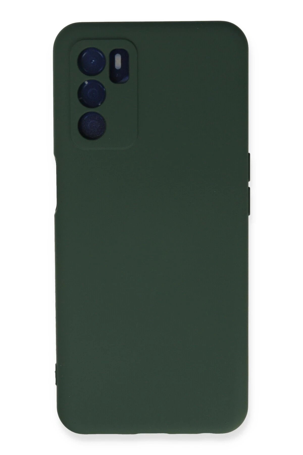 Newface Oppo A16 Kılıf Nano içi Kadife Silikon - Koyu Yeşil