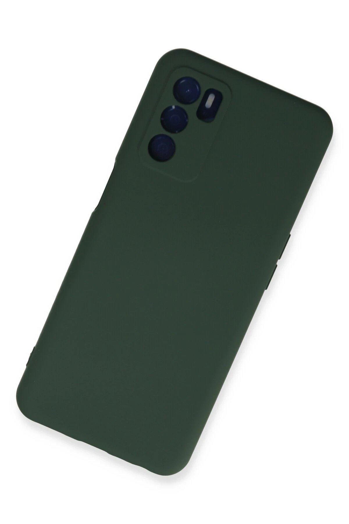 Newface Oppo A16 Kılıf Nano içi Kadife Silikon - Koyu Yeşil