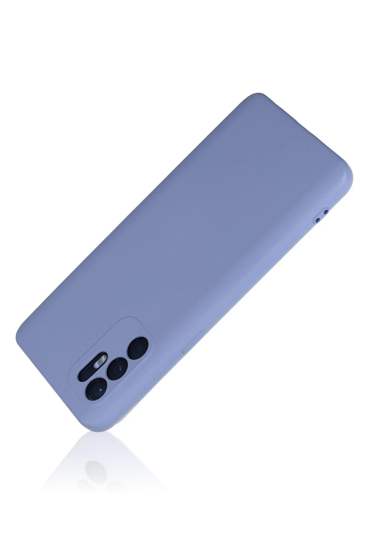 Newface Oppo Reno 6 Kılıf Nano içi Kadife Silikon - Lila