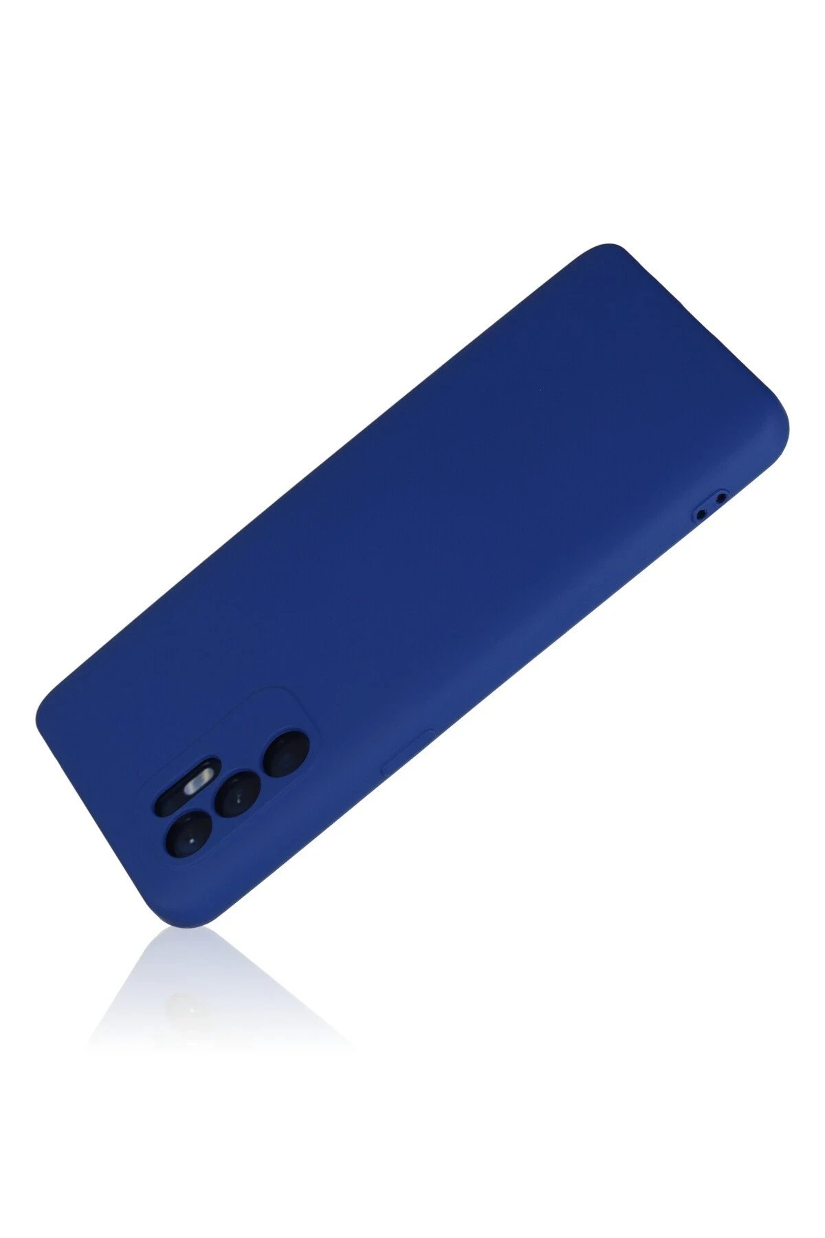 Newface Oppo Reno 6 Kılıf Nano içi Kadife Silikon - Mavi