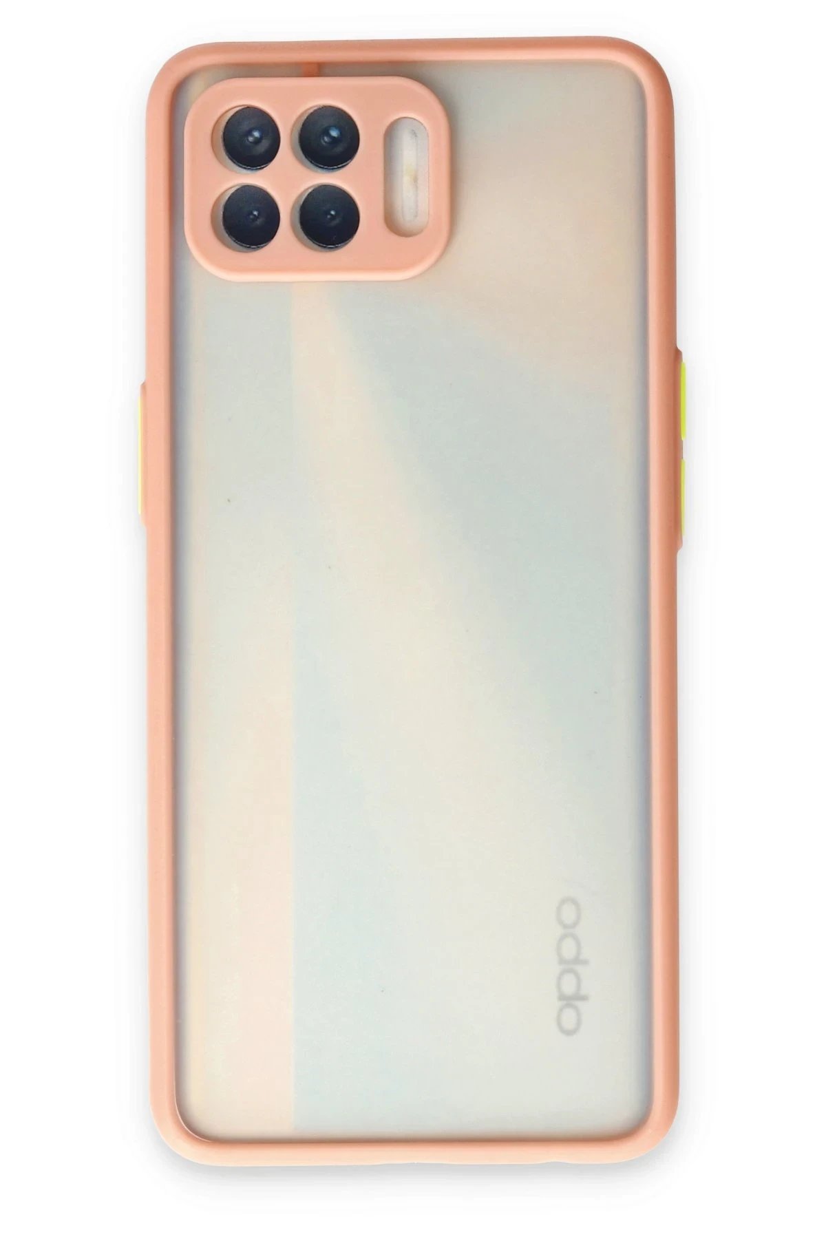 Newface Oppo Reno 4 Lite Kılıf Montreal Silikon Kapak - Pembe