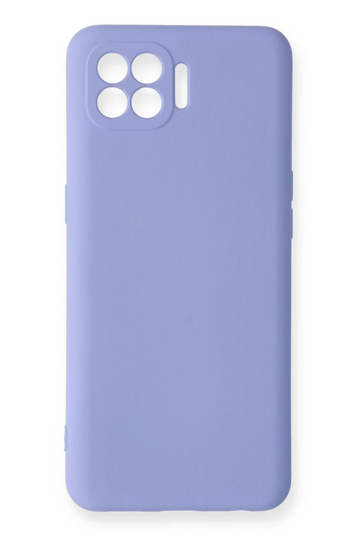 Newface Oppo Reno 4 Lite Kılıf Nano içi Kadife Silikon - Lila