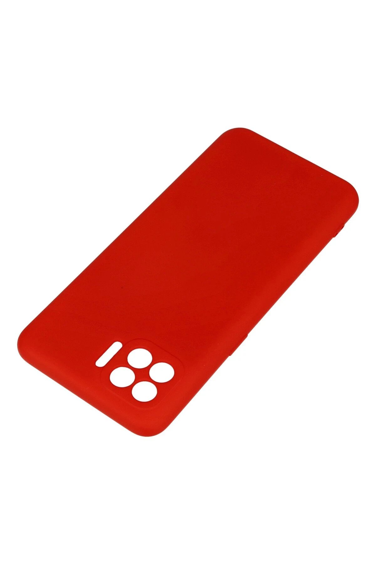 Newface Oppo Reno 4 Lite Kılıf Nano içi Kadife Silikon - Kırmızı