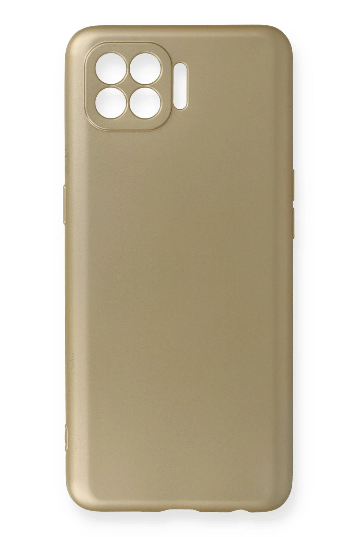 Newface Oppo Reno 4 Lite Kılıf First Silikon - Gold