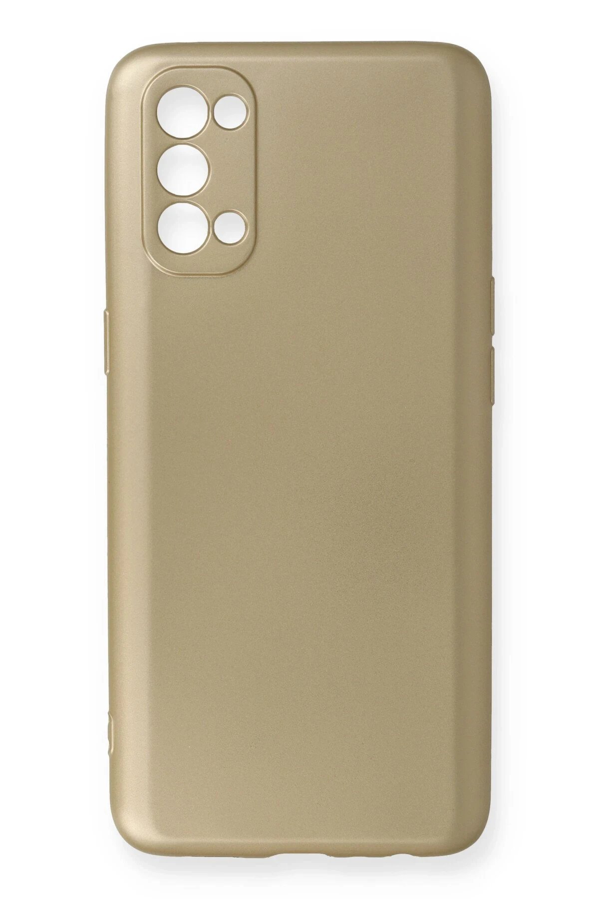 Newface Oppo Reno 4 Kılıf First Silikon - Gold